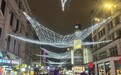 英国伦敦市中心街头多彩灯饰迎新年