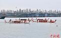 福建晋江海上赛龙舟