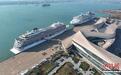 天津国际邮轮母港迎今冬首个客流高峰 双轮同靠载客超4200人次
