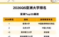 2026 QS 亚洲大学排名发布:港大第一、北大第二