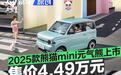吉利银河2025款熊猫mini元气熊上市 限时抢购价4.49万元