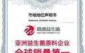 微康益生菌荣获尚普咨询集团系列品牌声明