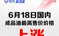 国内油价将于6月17日24时起调整 加满一箱油将多花10元