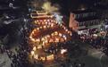 (新春走基层)闽西客家古村落游龙灯闹新春 再现800年前南宋遗风