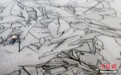 以湖面作画!颐和园昆明湖冰花呈现几何线条之美
