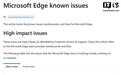 微软承认Microsoft Edge浏览器153版本出现网页应用卡死问题