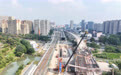 成渝中线高铁跨沙河特大桥顺利合龙(1)