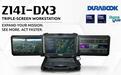 Durabook发布强固型移动工作站Z14I-DX3:原生三屏配置,整机9.8kg