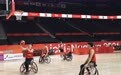 轮椅篮球——亚残运会中国运动员进行适应性训练