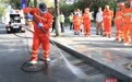 雾洒见潮不见水流、雨水箅不见油垢,武汉环卫工人技能比武首次列赛