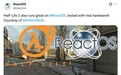 V社经典作品《半衰期 2》成功在开源 ReactOS 系统上运行