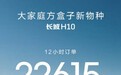 12小时订单超2.2万 长城H10预售限时权益价21.48万起