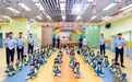 治安警察局到菜農子弟學校(灣景分校)進行升旗演示