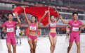 亚运会|田径——中国队获混合4X100米接力冠军