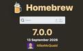 开源包管理器Homebrew 7.0.0发布,推出原生苹果macOS App