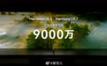 #HarmonyOS终端设备数突破9000万# 华为宣布,Harmo