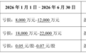 完美世界预计2026上半年净亏损8000万元~1.2亿元