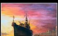 海疆系列油画《涅凤紫鸣》—— 解放军的初代“旗舰”,护卫舰“南昌”