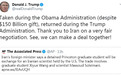 “美籍华人间谍”被释放,特朗普发推:感谢伊朗!