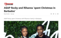 蕾哈娜默认与A$AP Rocky恋情，两人共赴巴巴多斯度假