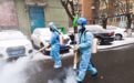 105人让7.2万人受益!这些“星际战士”冒雪对社区消毒