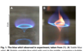 科学家制出无烟尘的美丽“蓝色火旋风” 比蓝色烟花强多了
