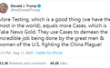 特朗普发了一条荒诞推文 “中国瘟疫”突然登上美国“热搜”榜