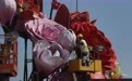 天安门广场“祝福祖国”花篮预计25日亮相,花艺师详解制作过程
