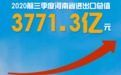 增长2.4% 河南省前三季度外贸进出口总值3771.3亿元