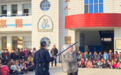 定远县大桥小学和定远县大桥镇派出所警校联合开展反恐防暴应急演练
