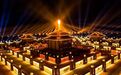 天上满天星 地上万盏灯:甘州黄河灯阵气势恢弘