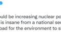 马斯克炮轰环保主义者：关闭核电站是“反人类”行为