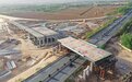 太原西北二环高速桥梁上跨二广高速完成施工