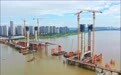 南昌洪州大桥施工正酣（图）