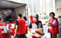 吉林市爱心家园志愿者为舒兰灾区送救灾物资