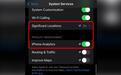 苹果iPhone用户反馈升级iOS 17后,重新打开“重要地点”选项