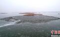 “京津冀最美湿地”河北衡水湖:冰水间万只野鸭聚集
