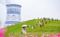 废弃渣场变景点 新钢“青花瓷冷却塔”成“网红建筑”(图)