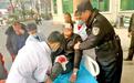 男子腿被机器锯伤 伤口深及筋膜 警方拉响警笛辟开15分钟生命通道