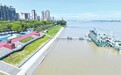 長江九江站水位大幅上漲 距警戒水位3.02米
