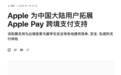 苹果宣布为中国大陆用户支持Apple Pay跨境支付:可添加Visa信用卡