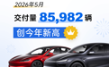 特斯拉上海超级工厂5月交付量:超8.5万辆,同比增长近40%