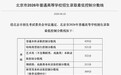 北京高考分数线公布