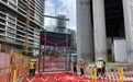 武汉第三高楼迎来新进展 380米高“长江之琴”开始“穿外衣”