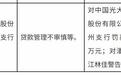 光大银行台州支行被罚100万元,涉贷款管理不审慎等