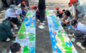 西乡街道富华社区亲子家庭走进铁岗水库 画笔下描绘绿水青山