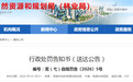 非法占地建设项目被罚!芜湖一企业于2020年被吊销