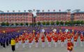 少林小龙武校举行“纪念九一八,铭记家国史”主题升旗仪式