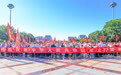 山东胶州:满城“中国红” 共祝祖国好