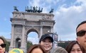 林心如带母亲米兰旅行,76岁母亲头发全白,状态远超同龄人!